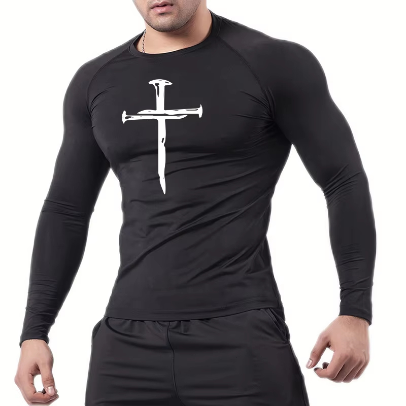 Rash Guard - Компрессионные футболки Christian Workout с графическим