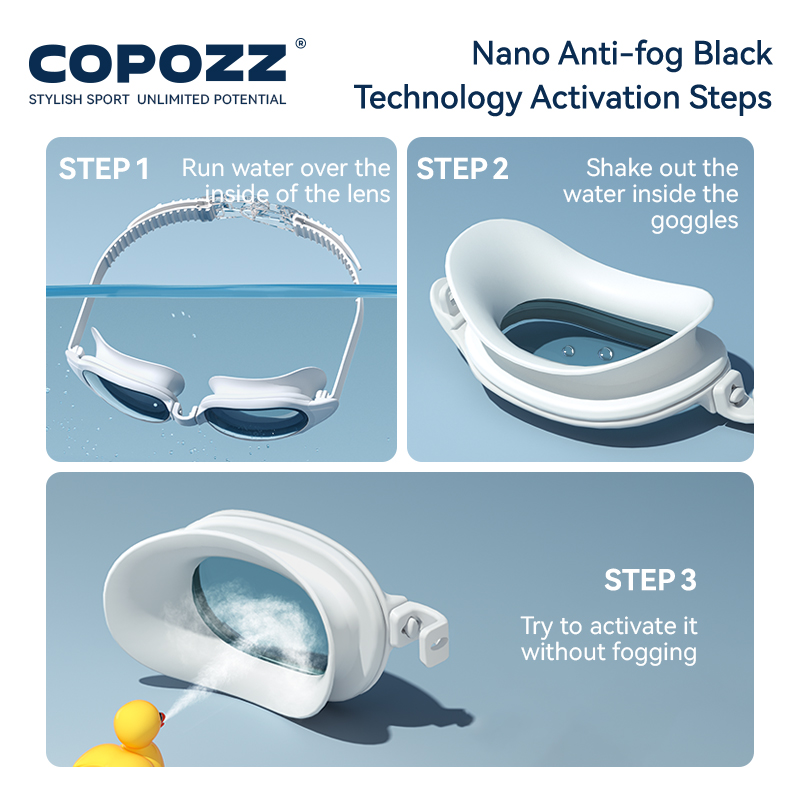COPOZZ очки для плавания при б – обзор и цена Goggles Swim