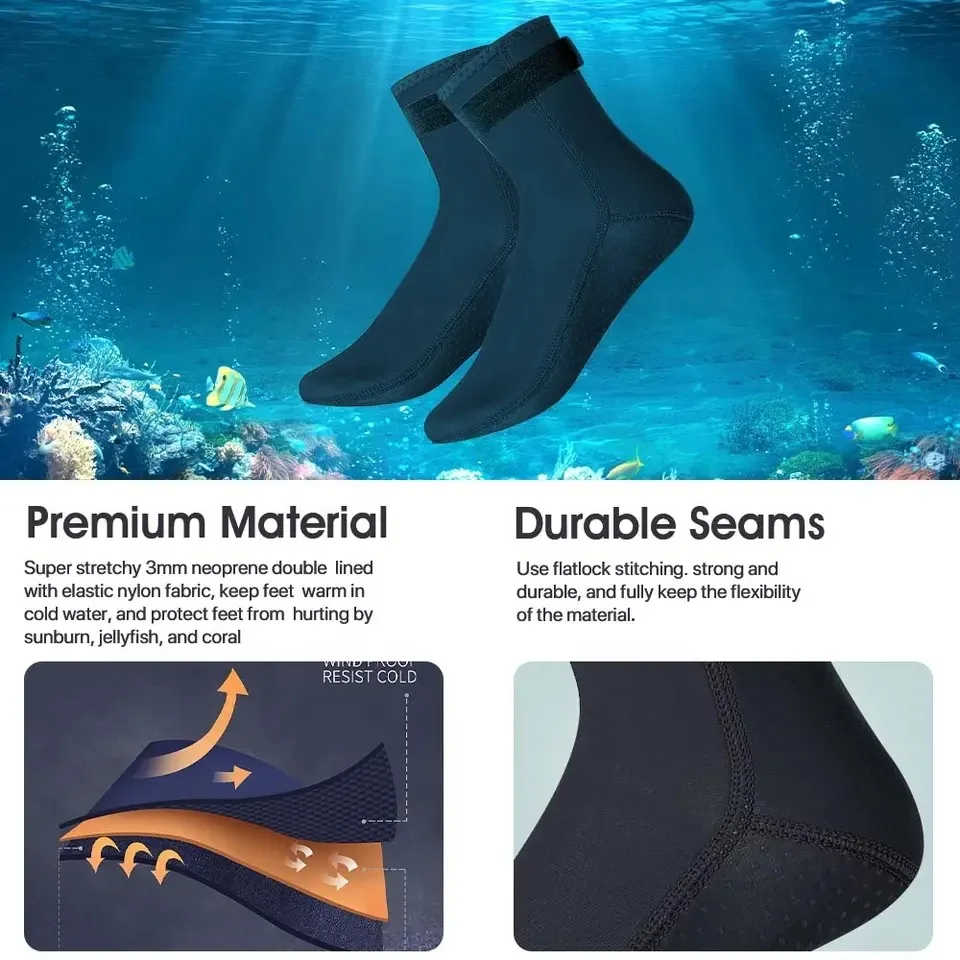 Неопреновые носки для дайвинга – обзор и цена Wetsuit Men